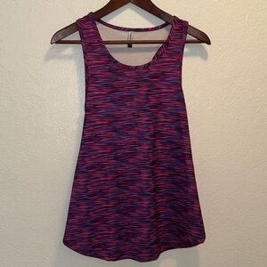 Planet Motherhood Vibrant Pink and Blue Tank Top